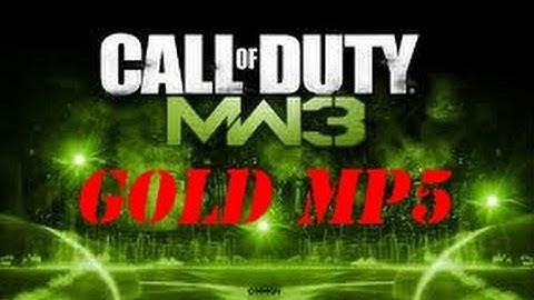 MW3 Gold MP5 Gameplay