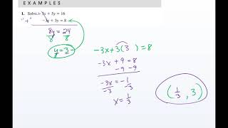 ACT Prep  Unit 4  Day 3  Solving Systems of Linear Equations