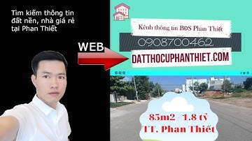 Bán 85m2 Mặt tiền đường nhựa, sát ngay phố biển Rạng Đông -  Phan Thiết, giá chỉ 1,8 tỷ