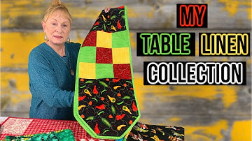 My Personal Table Linen Collection | The Sewing Room Channel