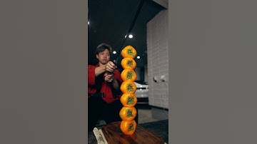 Cut the Persimmon with the sharp knife🔪✨@jikkoshacho #knife #sharpening #sharpener #asmr