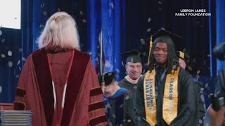 LeBron James Family Foundation celebrates the first I PROMISE Scholar to earn a bachelor's degree
