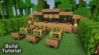 Small Jungle Cafe Minecraft Build Tutorial