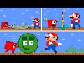 Super mario bros and numerickblocks funny moments  game animation