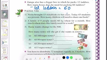 Class 4 \\Tables and shares \\Maths \\page no. 126 and 127