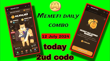 Memefi daily combo today 2nd time || Memefi daily combo today