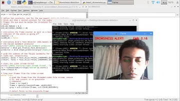 Drowsiness Detection On Raspberry Webcam Using Python
