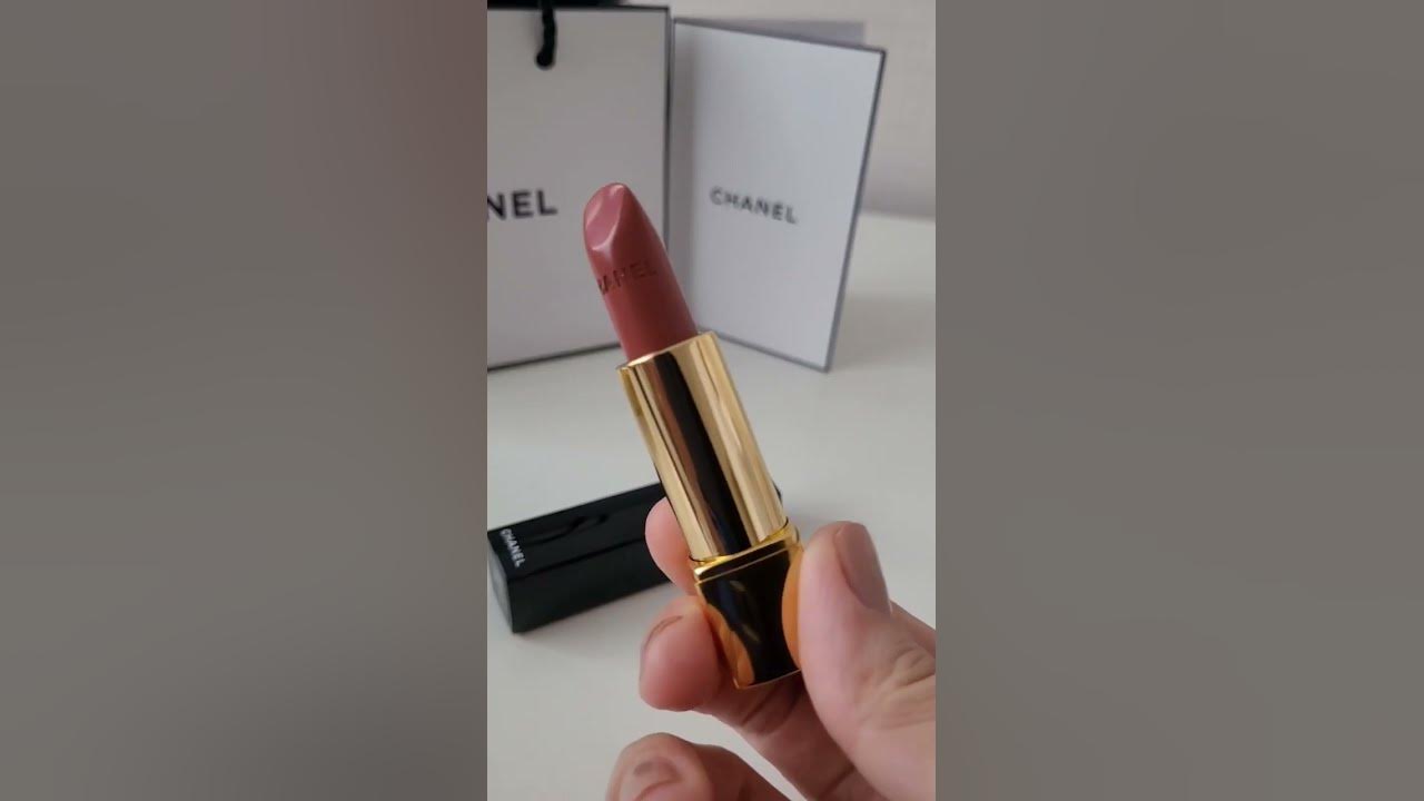 Chanel Rouge Allure Lipstick in shade 196 Demi Mot #shorts #makeup #beauty  