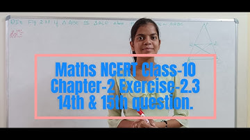 Maths class-10 NCERT chapter-2 Triangles Ex-2.3 |12th &13th |Solution Exercise-2.3 || Maths Class-10
