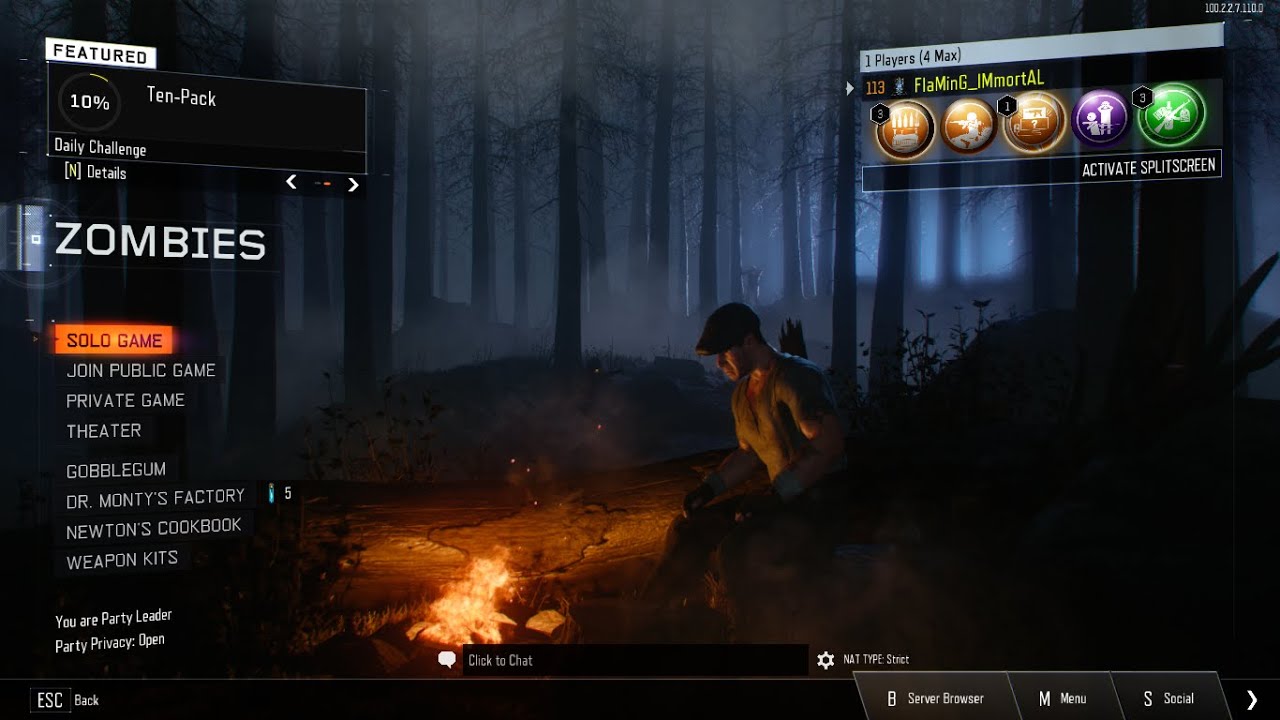 BO3 Custom Zombies Live Stream