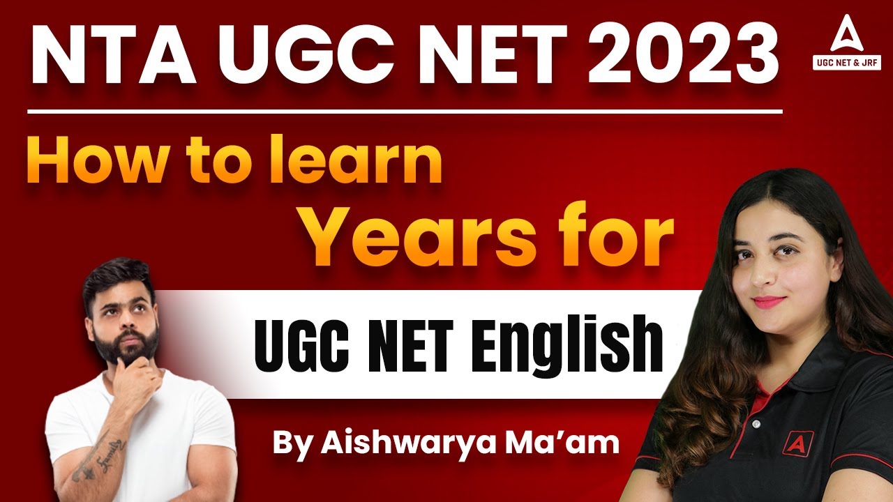 NTA UGC NET 2023 I UGC NET & JRF How to learn Years for UGC NET English ...