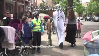 فتاة مسلمة تمشى مع شاب يهودى فى شوارع امريكا ما فعله الناس معهم لم يكن مجرد كلام شاهد بنفسك