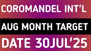 COROMANDEL INTERNATIONAL STOCK LATEST NEWS 30JUL'25/COROMANDEL INTERNATIONAL SHARE LATEST NEWS