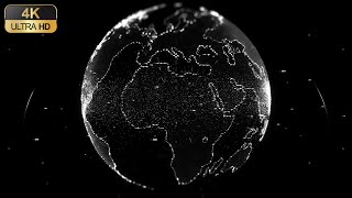 Earth wireframe | Visual Elements | Animated stock footage