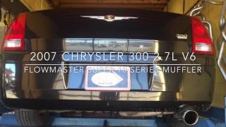 2007 Chrysler 300 2.7L V6 w Flowmaster Super 10 Series Muffler
