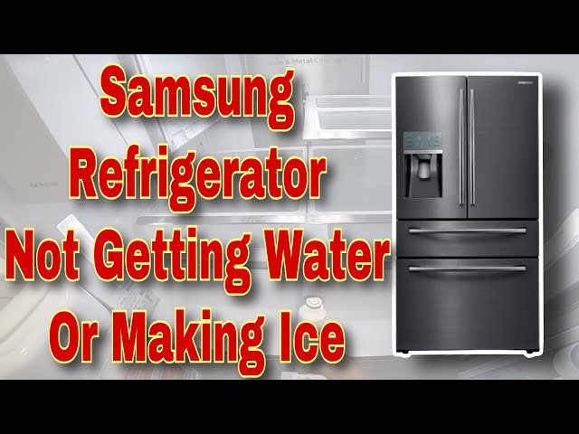 How To Fix Samsung Refrigerator Water Leaking Ice Build Up!, 44% OFF