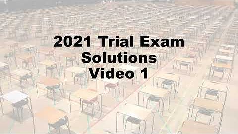 Video 1: Mathematics Standard 2 HSC revision trial exam solutions 1/5