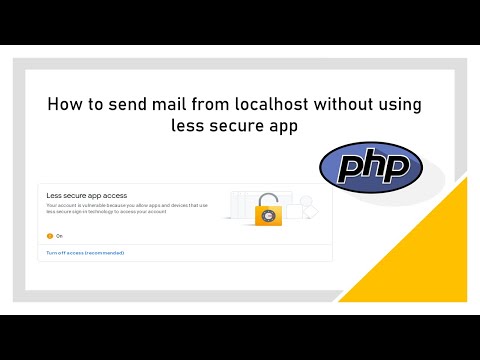 How to sent mail without less secure app in 2023 | PHP mailer