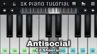 Antisocial – Ed Sheeran | Easy Piano Tutorial screenshot 4