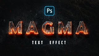 : How to create a Magma Text Effect in  Adobe Photoshop 2023  | Photoshop Tutorial