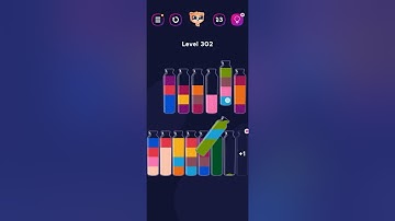 Get Color Bottle Game level 302 #bottlegame #pggaming