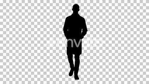 Silhouette doctor walking, Alpha Channel | Motion Graphics - Envato elements