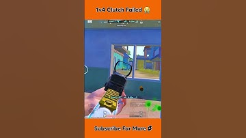 1v4 Clutch Failed 😭 | Intense Fight Gameplay | #shorts #pubg #bgmi