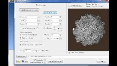 Mandelbulb3d Clip: Using the Voxelstack Utility