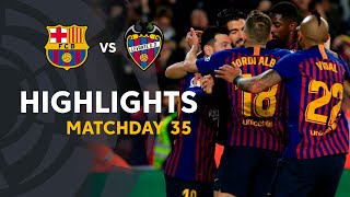 Fc barcelona win at home against levante ud with a goal of messi and
secure the title. laliga santander 2018/2019 subscribe to official
channel laliga...