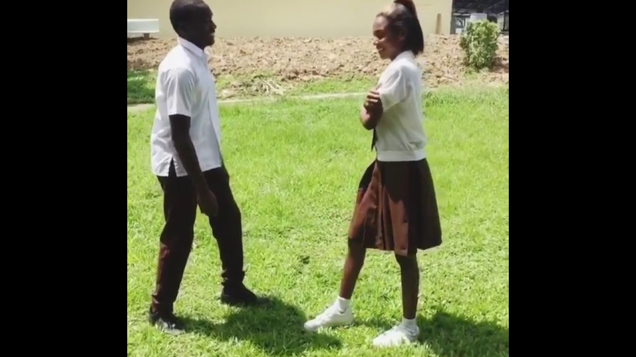 Kids dancing in Penal secondary school /Jada love