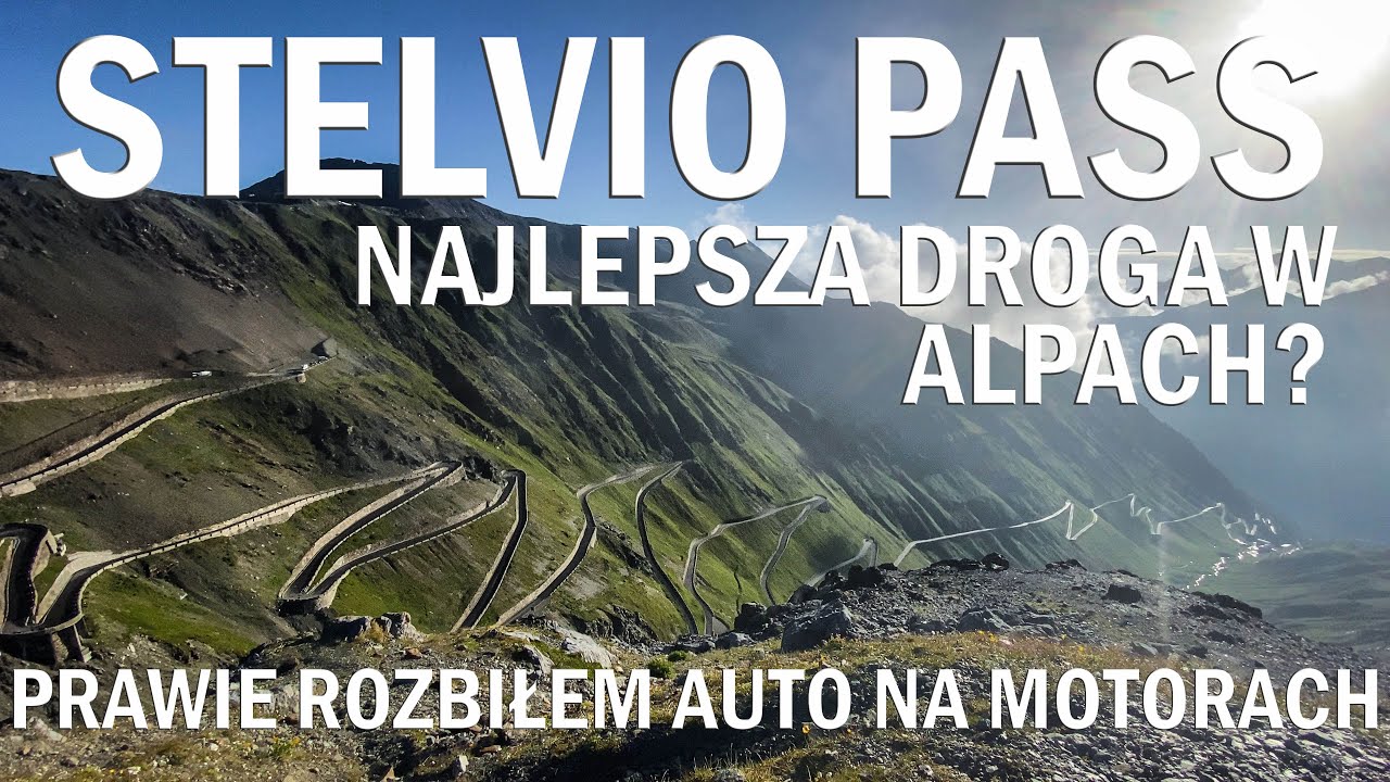 STELVIO PASS - Jazda przez najlepszą drogę w Alpach i niebezpieczne sytuacje z motorami na drodze 4K