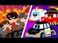 The Rescue Heroes #2 | Car Song: Police Car, Fire Engine, Ambulance | Nursery Rhymes &amp; Kids Songs