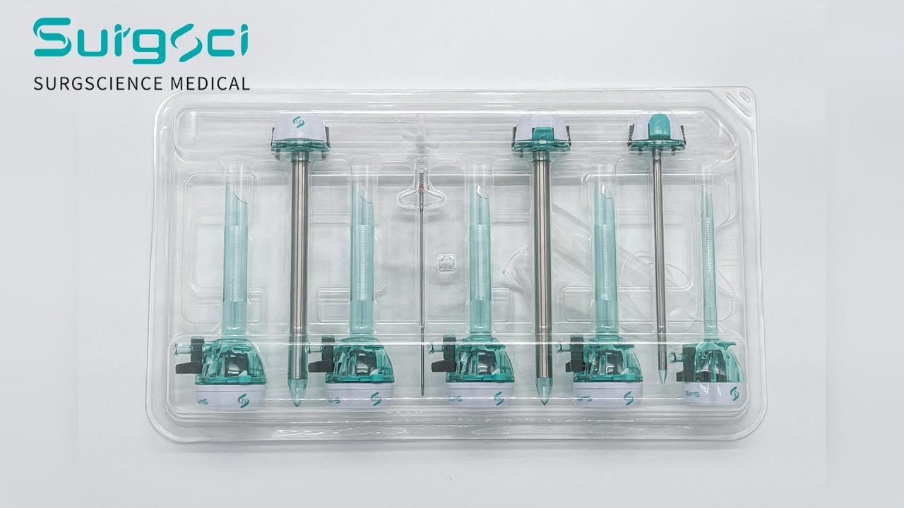 Endoscopy Surgical Disposable Trocar Kit CE Certificated 12mm Optical Trocar Set | SurgSci