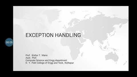 C++ exception class and handling mechanism