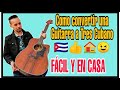 COMO CONVERTIR UNA GUITARRA A TRES CUBANO🇨🇺 FACIL...How to convert a guitar into a cuban tres