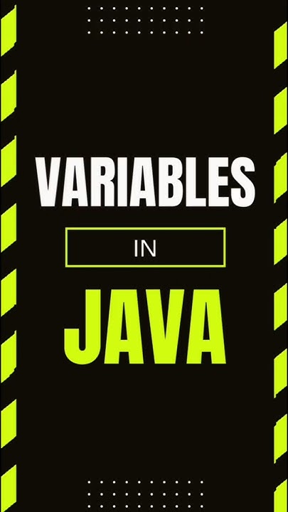 Variables in java for beginners | Tamil Java Tutorial - YouTube