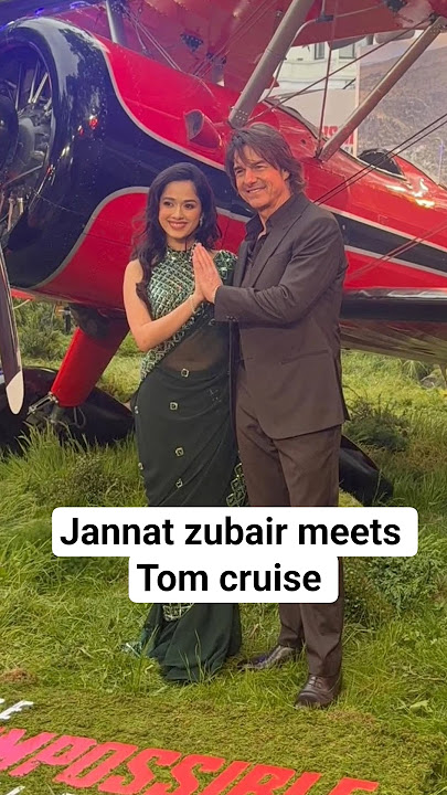 Jannat zubair meets Tom cruise #shorts #tomcruise #jannatzubair