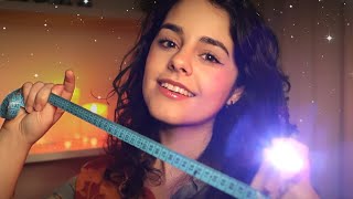 ASMR Inspecting & Measuring your face 💖Light triggers, Tracing, Measuring Tape