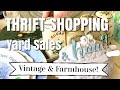 SO MUCH VINTAGE & FARMHOUSE GOODNESS! Six Yard/Garage Sales! Thrift with Me! Home Decor & Reselling!