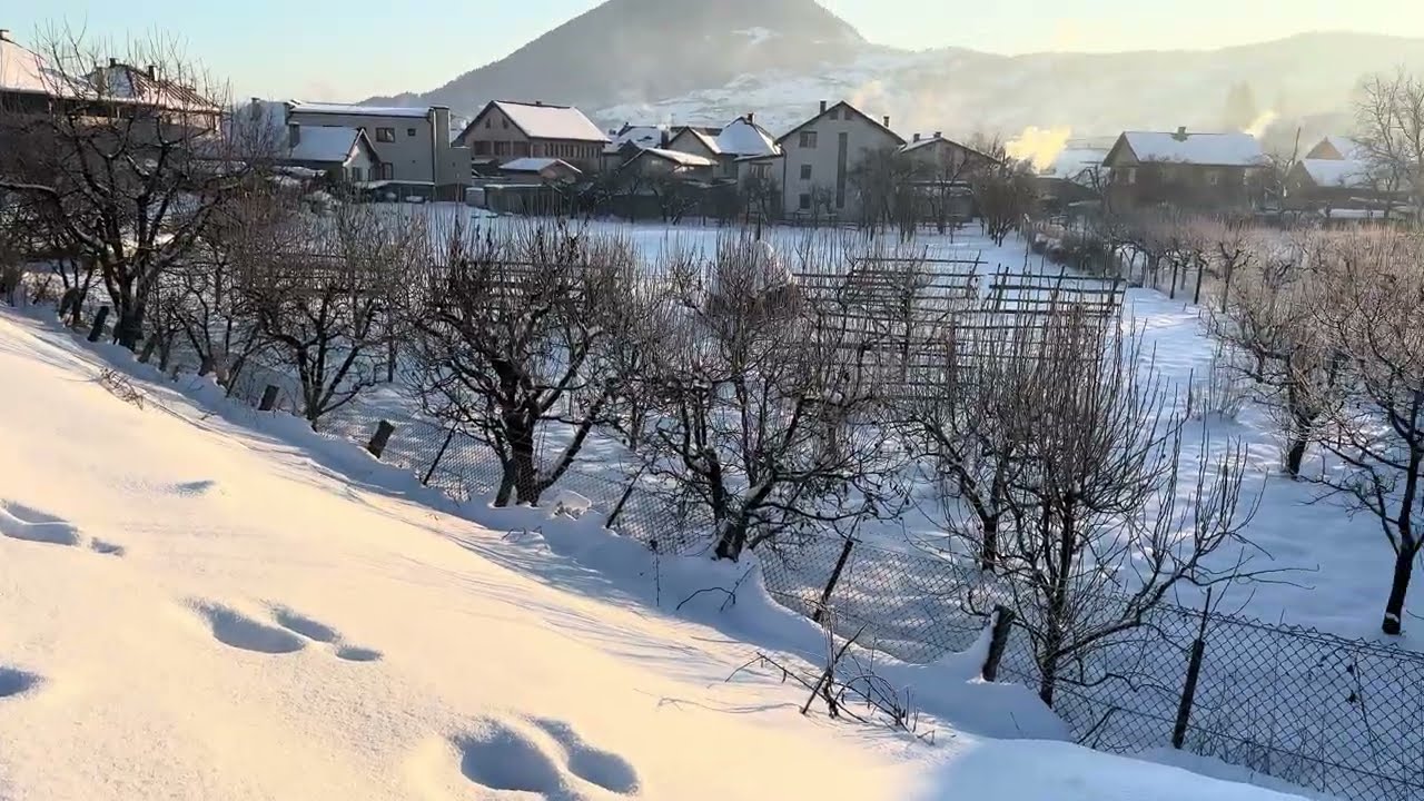 A înghețat bocnă la Maieru 