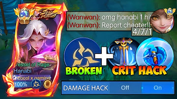 GLOBAL HANABI NEW ABNORMAL BURST CRIT DAMAGE BUILD!🔥 (must try) HANABI BEST 1 HIT BUILD 2025!!