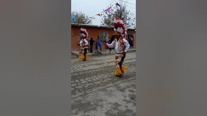 Danzantes de barroteran de visita en nava, coahuila