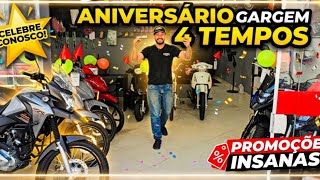 Promoção de Aniversário Garagem 4 tempos motos e ciclomotores com ofertas incríveis