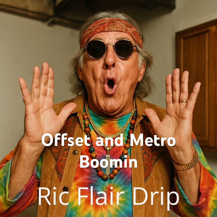 Ric Flair Drip by Offset and Metro Boomin—AI, 60’s Folk Music.