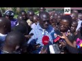 Opposition leader Besigye votes