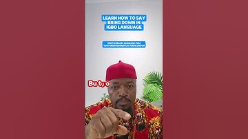 Do you know how to say bring down in Igbo? (Butuo) #igbosindiaspora #igbolanguage #igboamaka #igbos