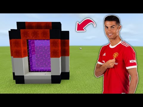 Membuat Portal CR7 Cristiano Ronaldo ~ MineCraft PE