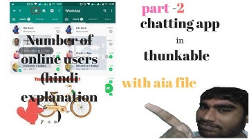 chatting app in thunkable/app inventor || show number of online users