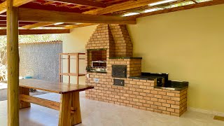 Fogão Forno e Churrasqueira Parte 3 Ficou Top Esse 3 em 1/Barbecue Stove and Oven