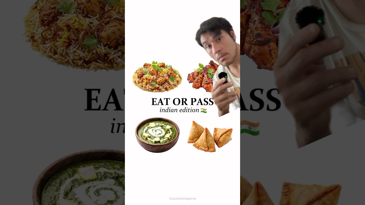 Indian food speed run… Go!